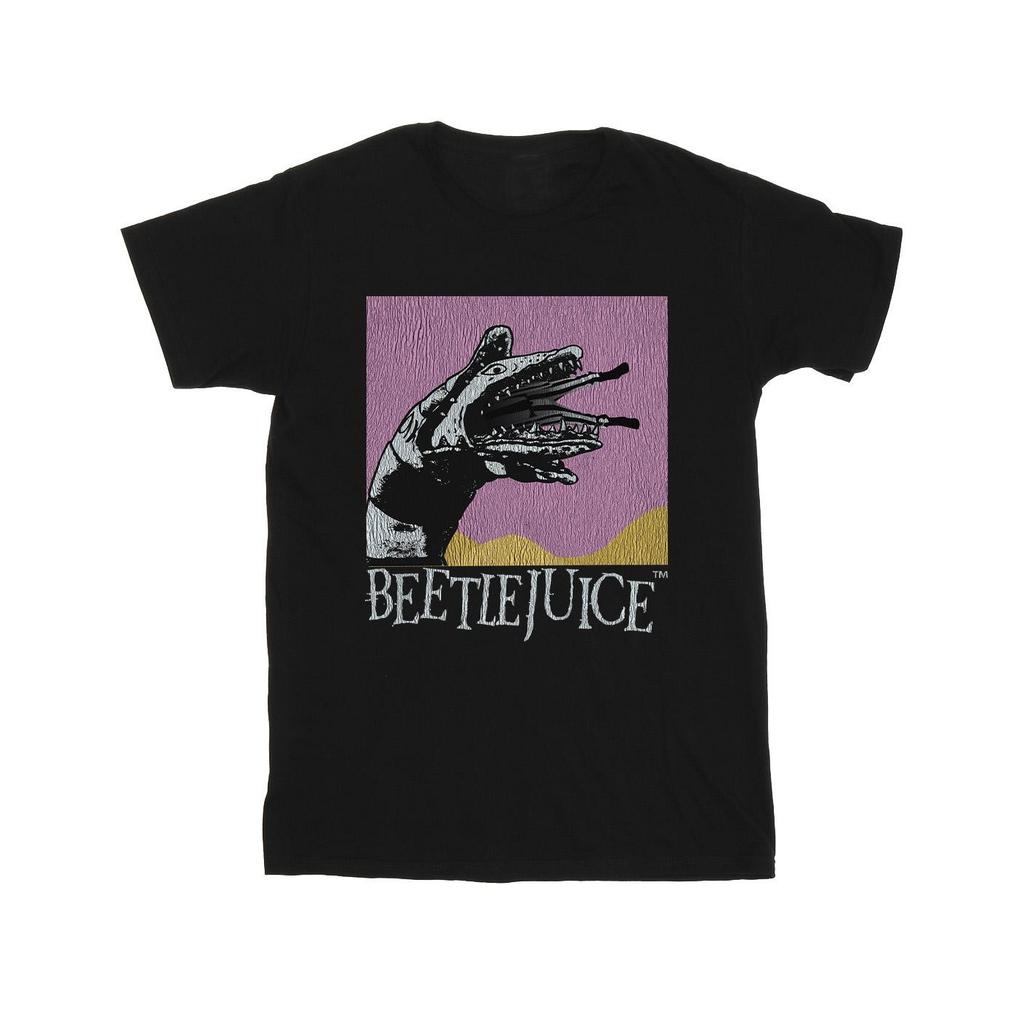Beetlejuice Herren Sandwurm Schlange Baumwoll-T-Shirt