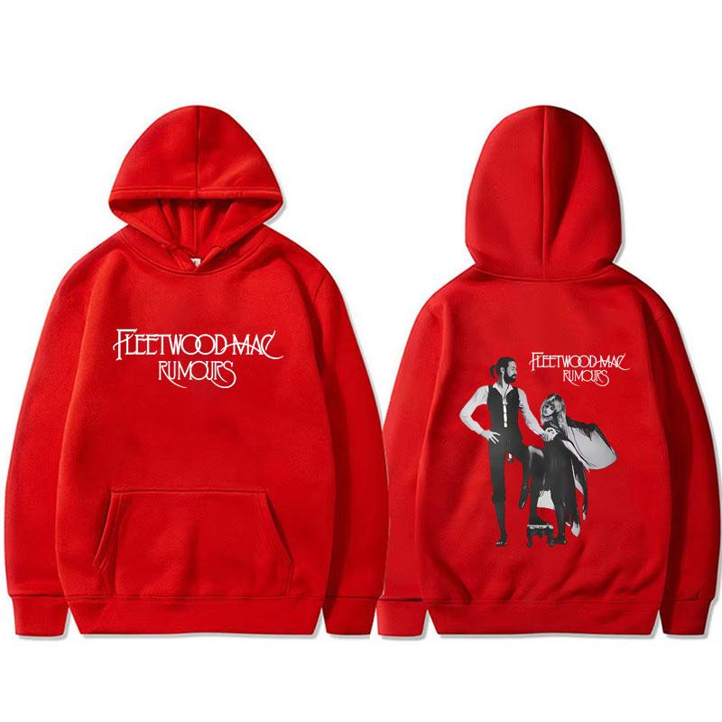 Rockband Fleetwood Mac Rumours Album Grafik Hoodie Stevie Nicks Kapuzen-Trainingsanzug Herren Lässig Fleece Baumwolle Übergroße Kapuzenpullover