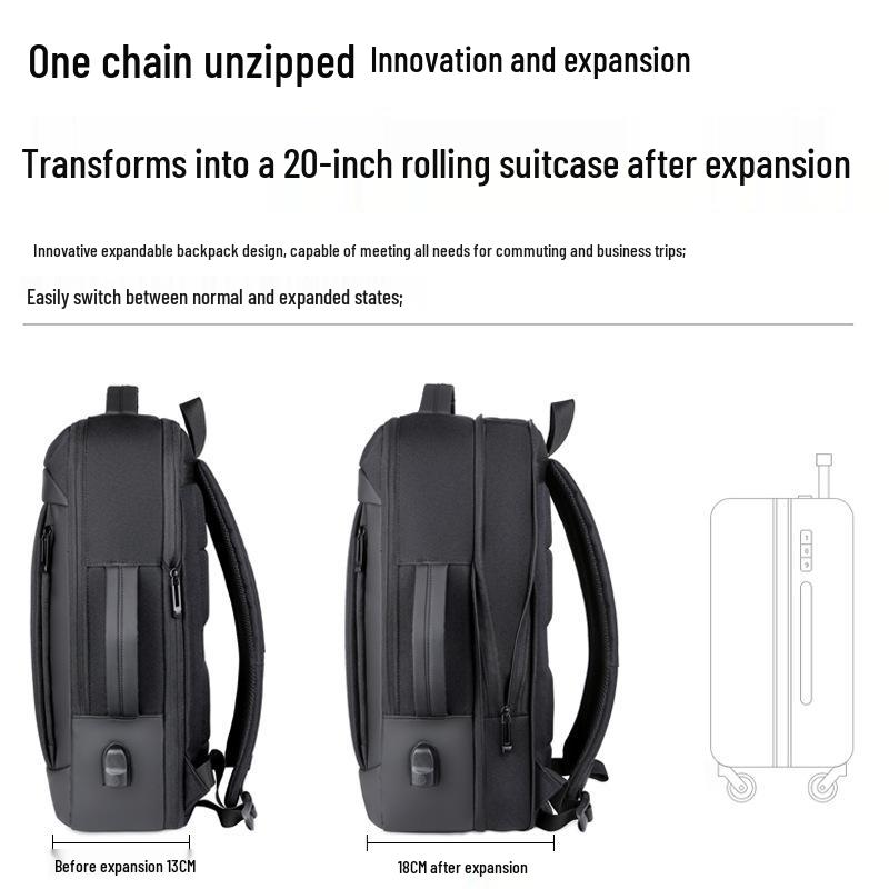 Large Capacity Multi-functional Laptop Backpack for Business, Travel & Students