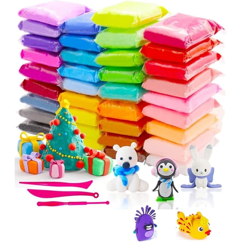Eclet (Pack Of 1Air Dry Clay, Colorful Children Soft Clay, Creative Art Crafts, Gifts For Kids-Multi Color. Non-Toxic Mo