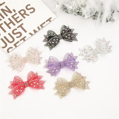1PC Fashion Decorations Materials Shiny Bow Design Buckle Accessories Wedding Bride