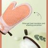 Catoon Animal Printed Oven Gloves Heat Resistant Cooking Gloves Kitchen Oven Soft Cotton Gloves For Grilling Cooking