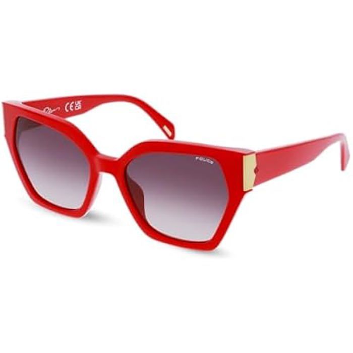 Lunettes de soleil unisexes POLICE SPLL34559M3SG - Rouge - Taille L - Forme Autres - 100% anti-UV