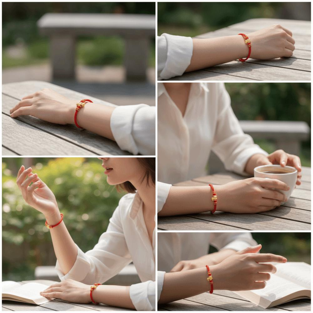 Zodiac Horse Horse Year Bracelet Hand-woven New Year Hand Rope Fortune Bracelet  Spring Festival