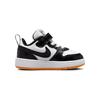 Nike Court Borough Low 2 SE TD White Kumquat Black Pantofi pentru copii Psychic-Violet DN1230-100