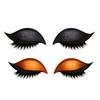 2 Pairs Lazy Eye Shadow Eyelash Patch 2-in-1 Eyeshadow Eyelashes Makeup Stickers Reusable Eye Makeup Stickers with False Lashes Shadow