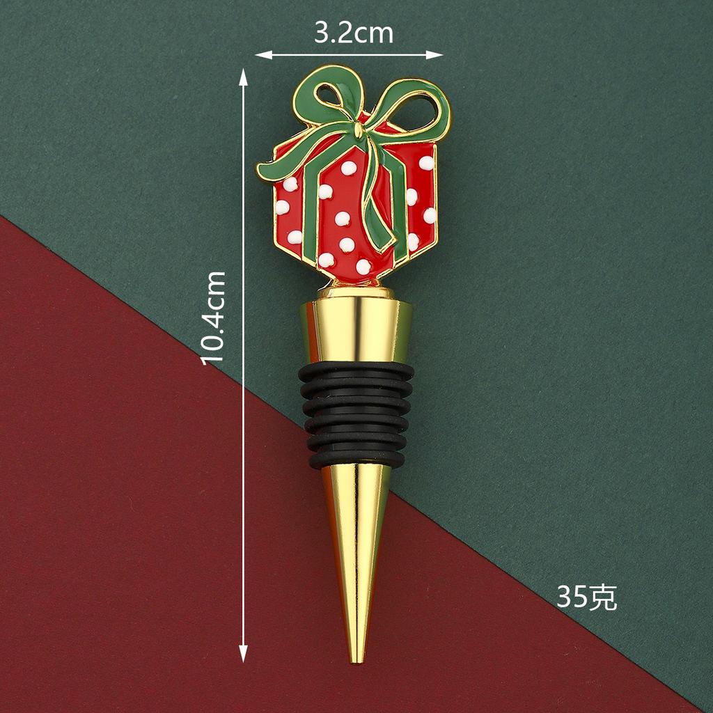 Christmas Wine Stopper Silicone Wine Beverage Bottle Cap Leak Proof Sealed Fresh Bottle Champagne Bottles Sealer Wine Seal