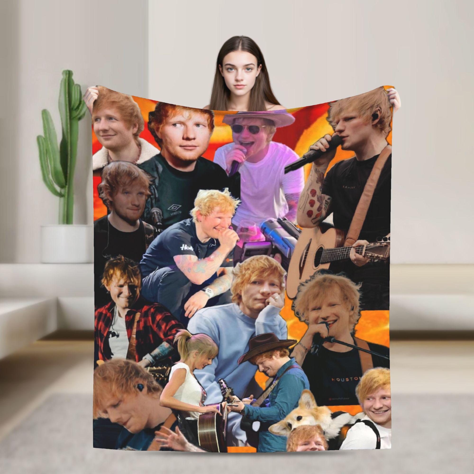 Famous Singer Ed Sheeran Classic Vintage Blankets Quality Super Warm Throw Blanket Winter Travel Couch Chair Graphic Bedspread 75x90cm
