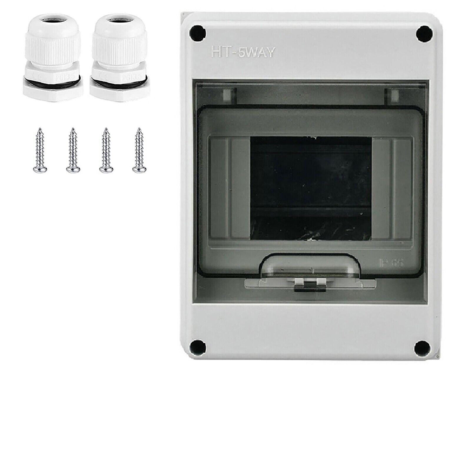 

5-контактний всепогодний блок запобіжників Гараж Споживчий корпус 2 MCB 16 40A 30mA УЗО HT5-5way