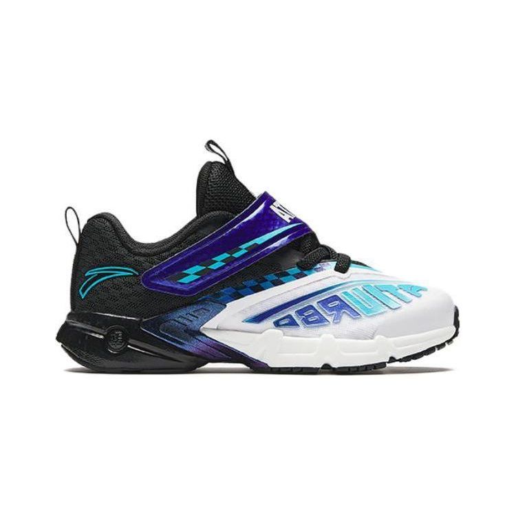 Anta Barn Komfortable Støtdempende Slitesterke Lavsko Løpesko Barnesneaker Hvit Svart Blå 312339968-2