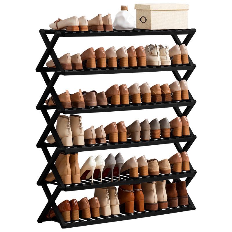 Compact Wooden Shoe Storage Rack: Multi-Layer, Dustproof Shoe Cabinet for Dorm or Entryway