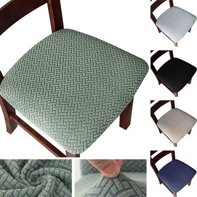 Housse de chaise en jacquard, housse de siège extensible, housse de chaise de salle à manger, housse de chaise à carreaux, protection de meubles pour la maison, la cuisine, l'hôtel