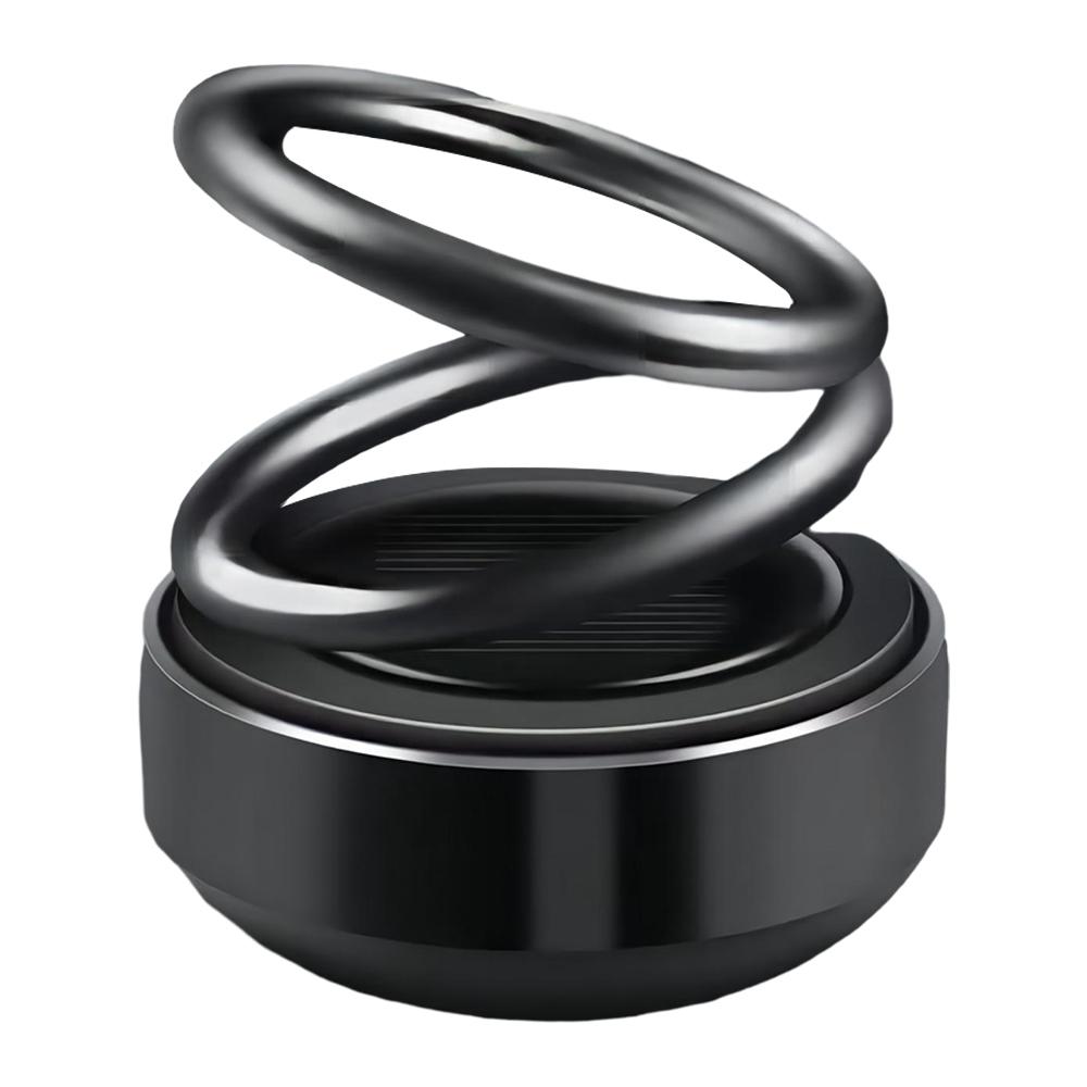 Ornamente de parfum pentru mașină, cu energie solară, cu inel dublu suspendat, parfum rotativ, de ultimă generație, consumabile pentru decorarea interioară a mașinii