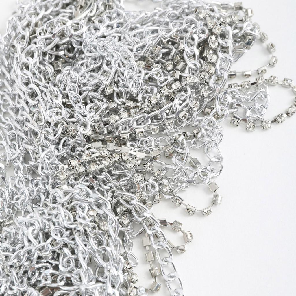 Stylish Alloy Body Chain with Rhinestones Fashion Waist Chain Decorative Body Chain Perfect for Dress and Evening Outfit