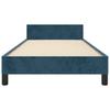 Bed Frame without Mattress Dark Blue 80 x 200 cm Velvet