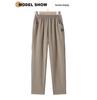 Women's Elastic High-Waisted Velvet-Lined Trousers – Ideal for Middle-Aged and Elderly, Autumn/Winter