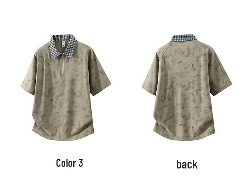 Men's Ice Silk Quick-Drying Lapel Polo T-Shirt (Summer 2021)