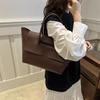 Grand Sac pour Femme Polyvalent Automne Cuir Souple Sac à Main Épaule Grande Capacité Haut Sens Commuter Sac Fourre-Tout
