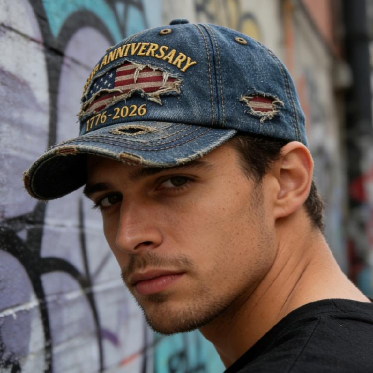 Trendy Baseball Hat With Embroidery Adjustable Strap Design Lightweight Polyester Unisex Sun Protection