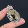 Halloween Deal 925 Silver Oval Septarian Gemstone Bezel Unique Art Deco Pendant