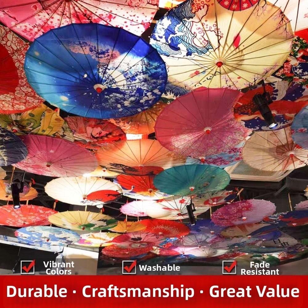 10 Colors Oiled Paper Umbrella 82cm Costumes Photography Umbrella  Bridesmaids Party Scenery