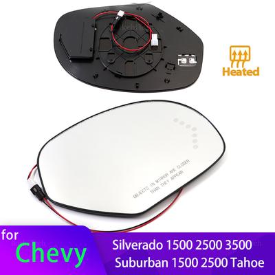 Car Left Right Rearview Side Wing Heated Durable Mirror Glass for Chevrolet Silverado 2400 Suburban 1500 2500 Tahoe