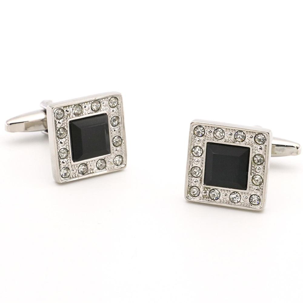 Igame Crystal Cuff Links Quality Brass Material Stone Cufflinks For Wedding Men