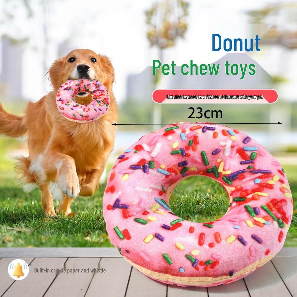 Interactive Cotton Rope Dog Toy with Plush & Sound Features