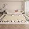 Blanket Modern Simple Japanese Cream Wind Carpet Living Room Dirt Resistant, Non-slip and Care Free Crystal Velvet