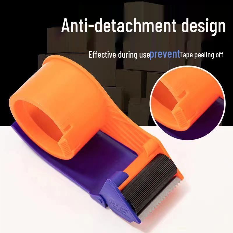 Semi-Circular Tape Sealing Machine: Compact Box Cutter and Office Tape Dispenser.