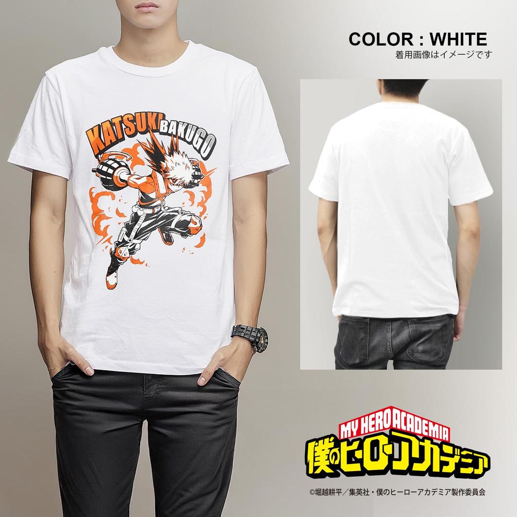 [Fine Plus] My Hero Academia Short Sleeve T-Shirt, Bakugo, Katsuki Bakugo Character