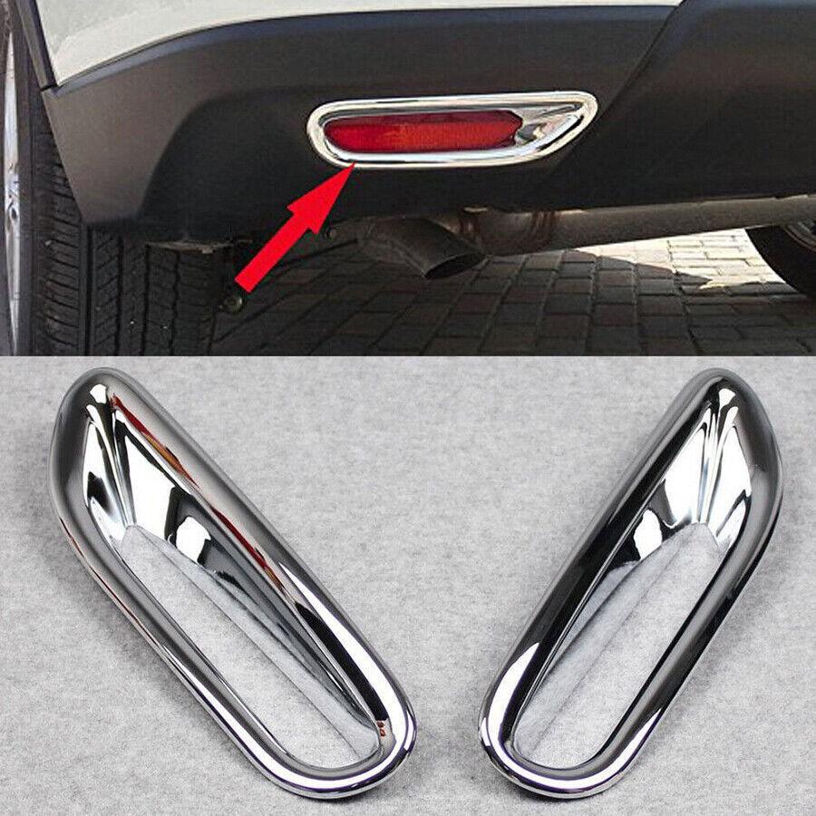 For Nissan Rogue X-Trail 2014-2016 Chrome Rear Fog lamp Light Molding Cover Trim