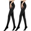 Warm Tights - 2 PCS - Thick Cashmere - High Waist - Black (200g, 5-20°C)