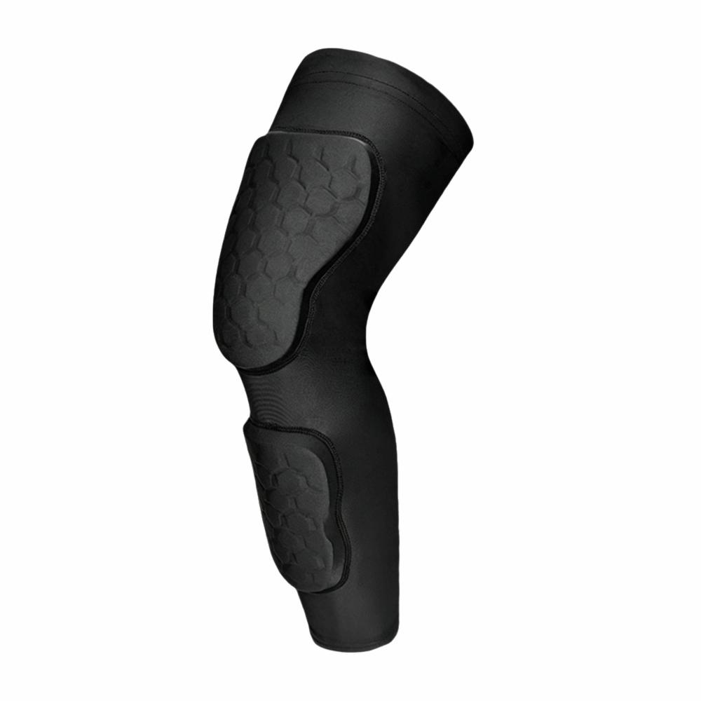 Honeycomb Anti Collision Padded Knee Pad Breathable Knee Brace Youth Knee Calf Sleeve Volleyball XL Suitable67.5-80kg