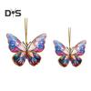 Akrylová barevná závěsná dekorace motýl Oboustranný interiér Venkovní vánoční stromeček Nástěnný závěsný přívěsek zvířátka