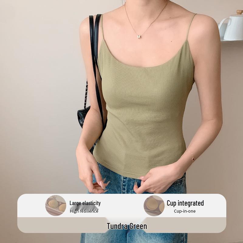 

2026 Spring/Summer Women s Backless Camisole with Built-in Bra - Beautiful Back, Strapless Base Layer Top Large (170/95) for 110-140 lbs