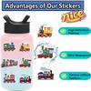 56PCS Cute Cartoon Retro Train Sticker DIY Laptop Luggage Skateboard Graffiti Waterproof Decals Sticker for Kid Toys