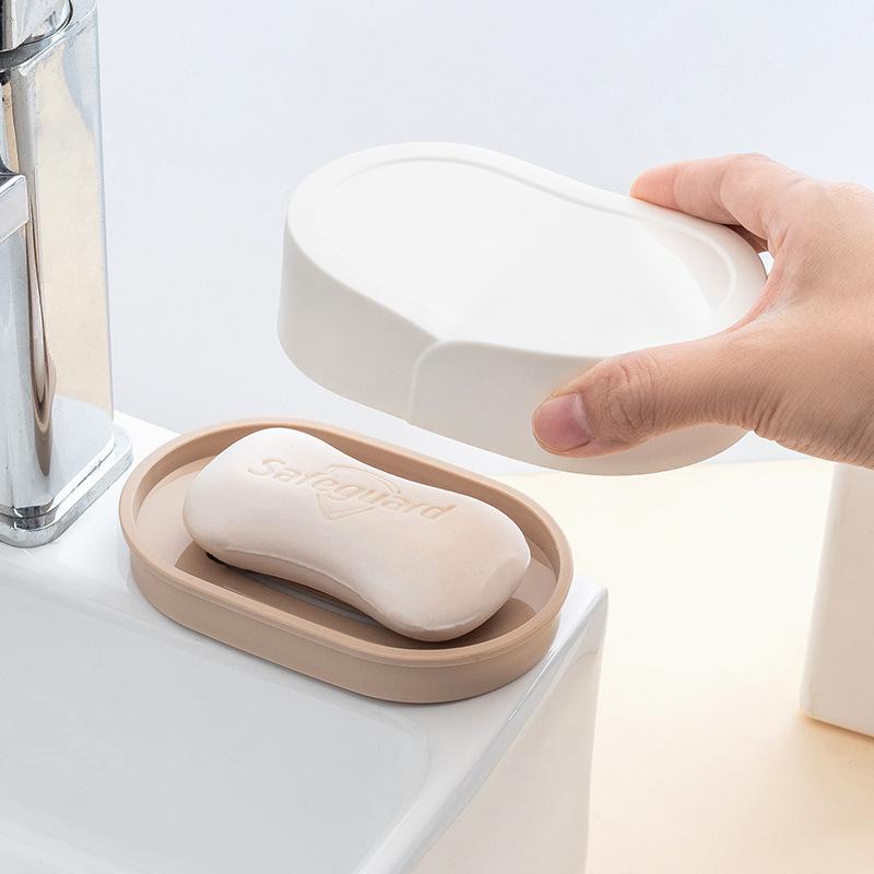 Household Bathroom Soap Storage Rack Plastic Draining Soap Box No Water Accumulation On The CountertopSoap Rack, Soap Tray