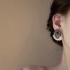Silver Needle Retro Geometric Tassel Pearl Earrings Bohemian Fashion Earrings Niche Design Earrings