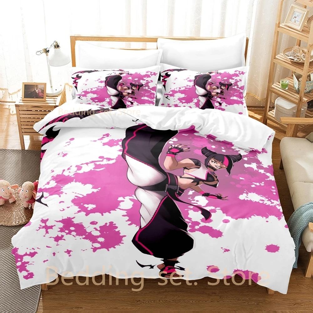 Comforter Juri Han Bedding Set Single Twin Full Queen King Size Bed Set Adult Kid Bedroom Duvet Sets 3D Print Anime Bed