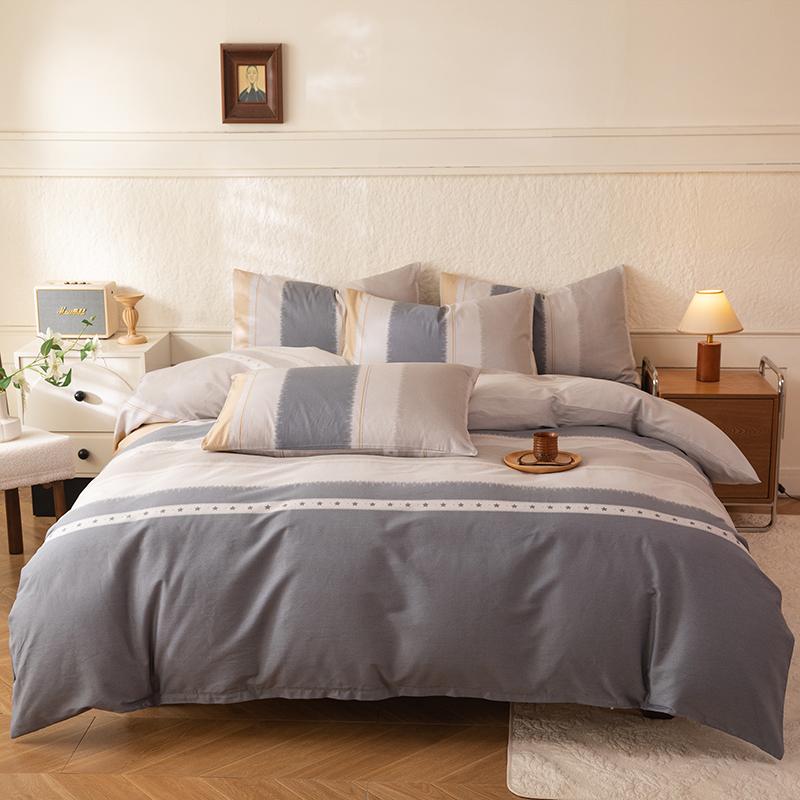 3 Piece 100 Percent Cotton Printed Duvet Cover Set With 2 Pillowcases Soft Skin Friendly Pure Cotton Bedding