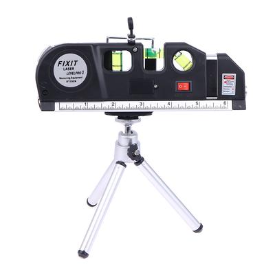Laser Level Line Tool Multipurpose Laser Level Kit Standard Cross Line Lase Measure Tape Ruler With Metal Tripod Stand