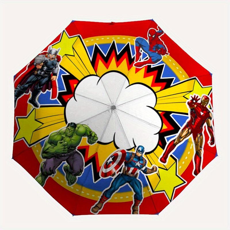 

1pc Avengers Automatic Folding Umbrella, 8-Rib Portable & Foldable Design, Highqualityy0722061