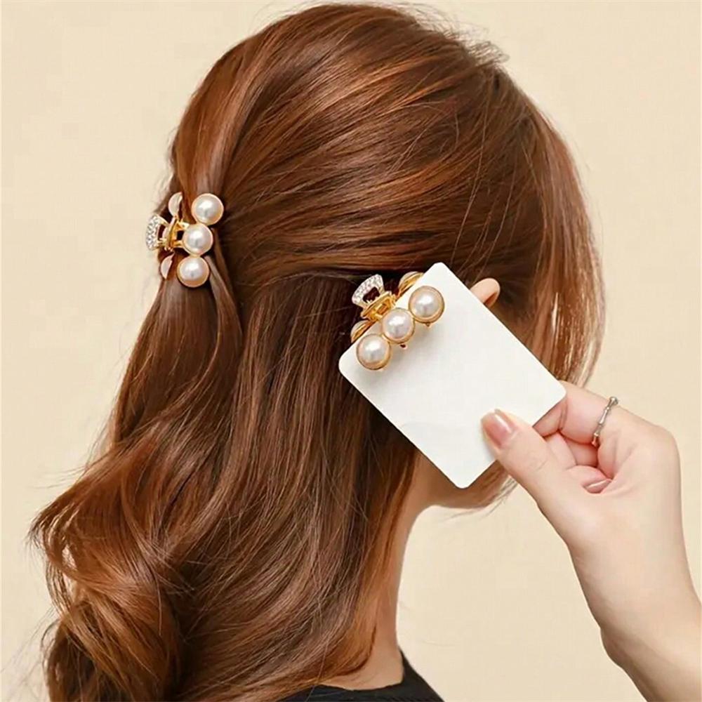 1pc Pearls Hair Claw Clips Makeup Hair Styling Barrettes for Women Hair Accessories