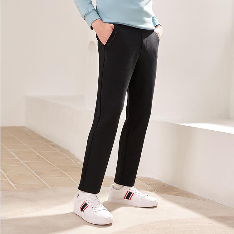 FILA Sports Leisure Knitted Long Pants Men bottoms Black F11M147603FBK
