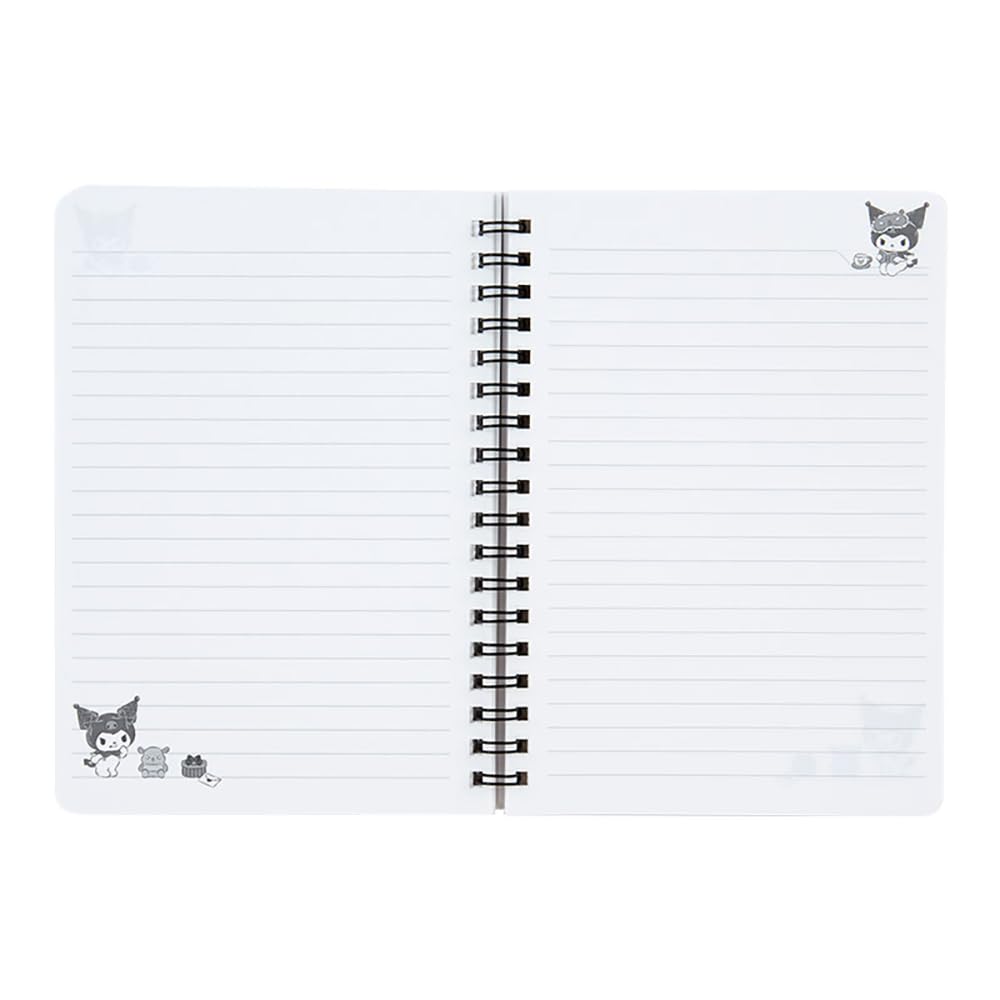 Sanrio Kuromi B6 Ring x x Character 092126 Notebook, 18.2 13.5 1.5 cm,
