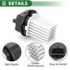 Motoforti HVAC Blower Motor Resistor/Heater Blower Resistor for Land Rover LR2 L4 2.0L 2013-2015, Metal and Plastic, Part Number LR002685, Black.