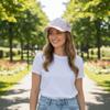 New Breathable Floral Printed Baseball Cap Adjustable Curved Brim Mesh Sun Hat Lace Polyester Snapback Cap Female Use