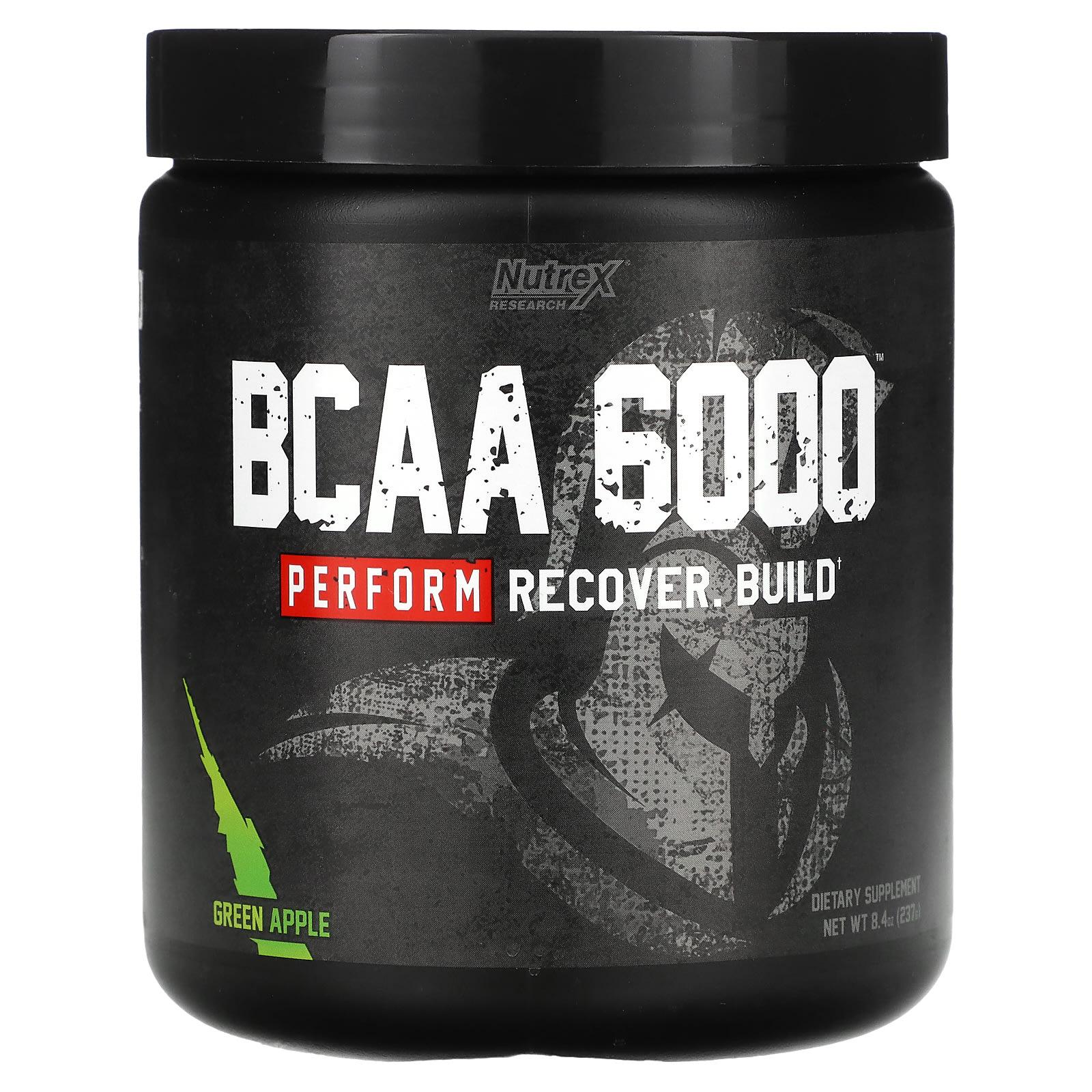 

Nutrex Research, BCAA 6000, Green Apple, 8.4 oz (237 g)