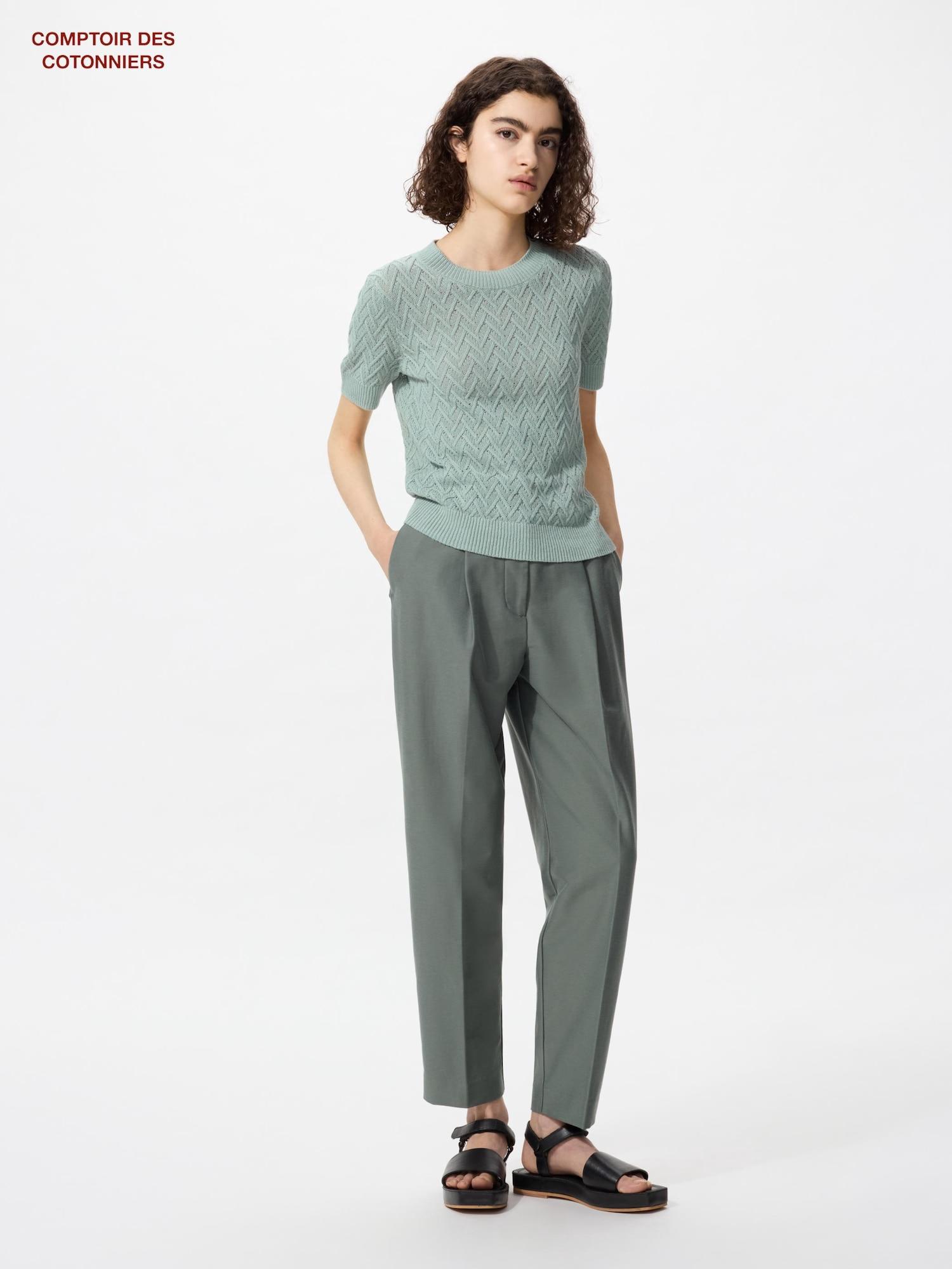 

Uniqlo Японские трикотажные брюки Tuck Ankle 56 OLIVE/M